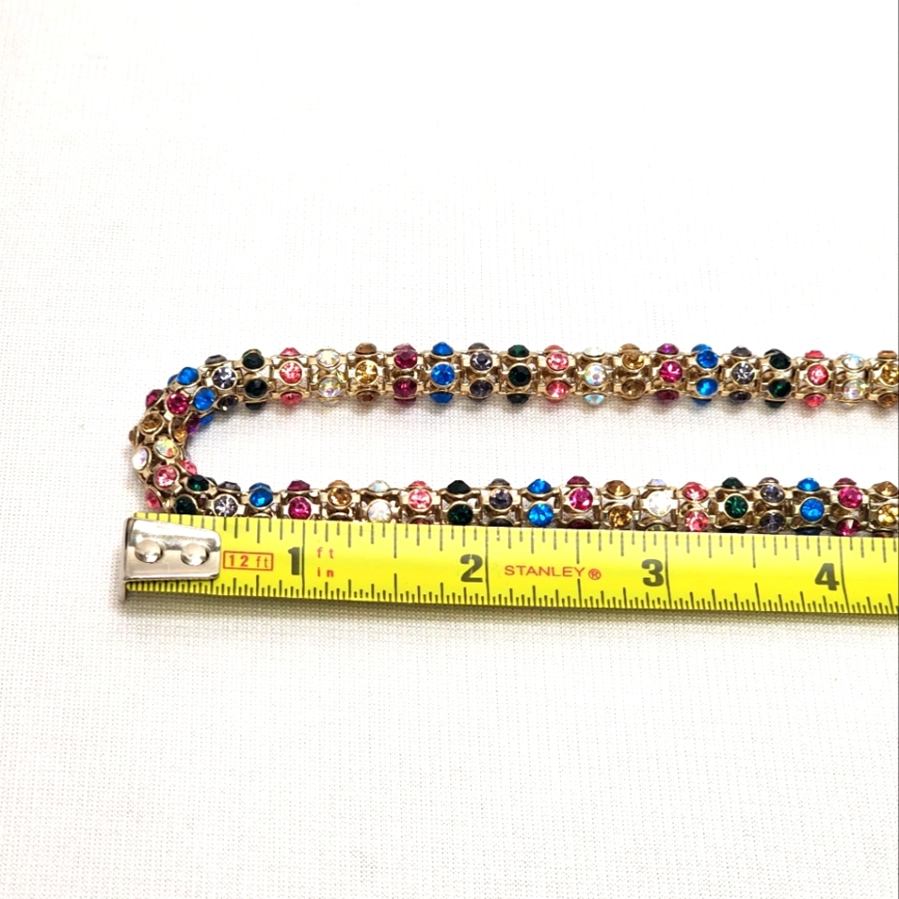 Betsey Johnson Pink and Blue Necklace Vibrant Beaded Design - Picture 7 of 14